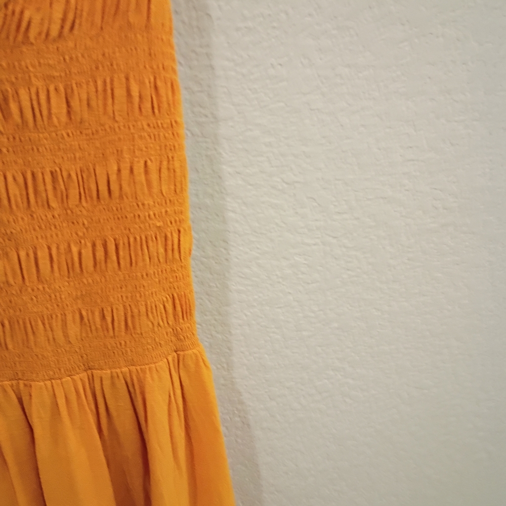 wild fable Spaghetti-Strap Midi Dress in Mustard Yellow - Picture 15 of 15
